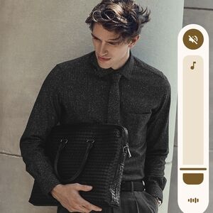 Simons Dark Gray Textured Shirt